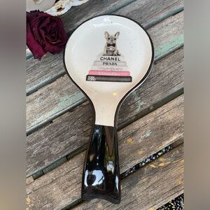 Fitz and Floyd french bulldog spoon rest